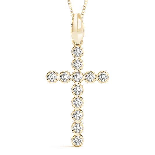 Brilliant Diamond Cross Pendant