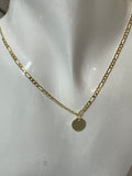 Custom engraved necklace gold- filled pendant