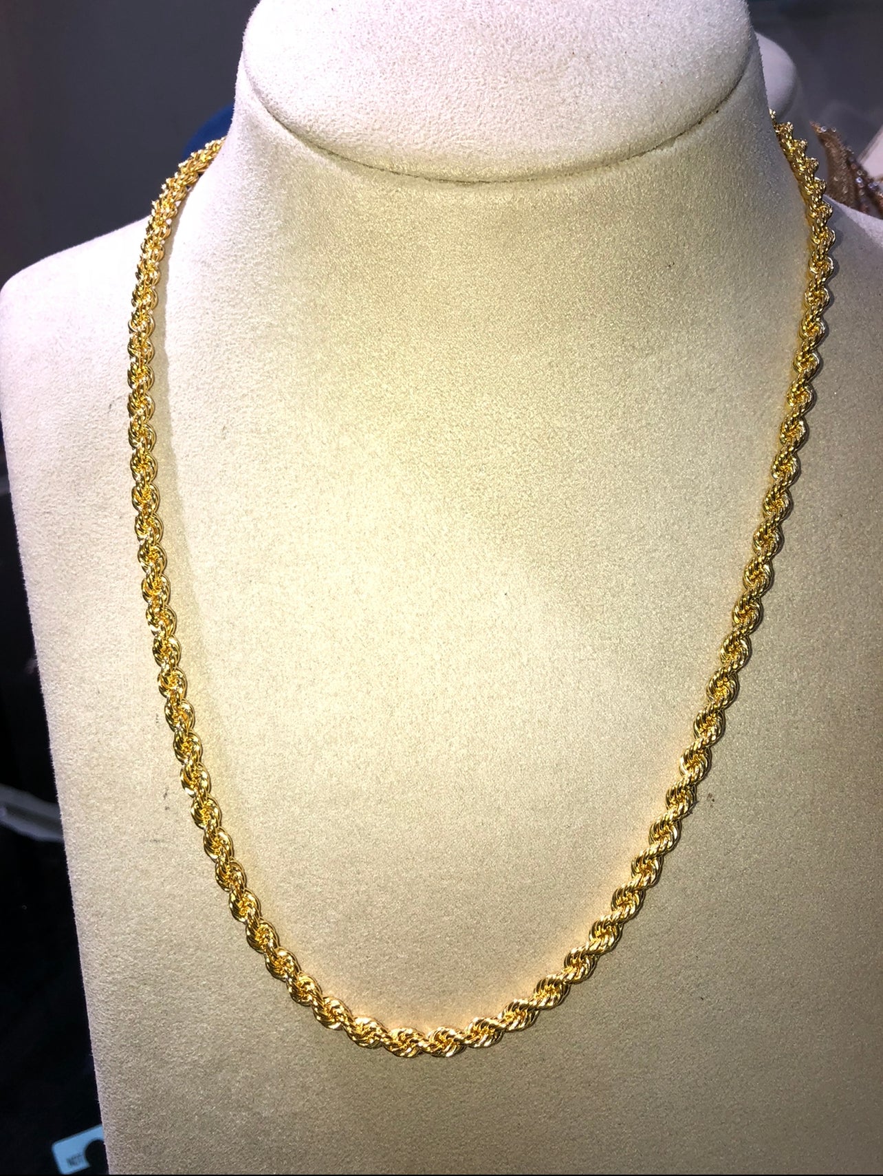 18k Rope chain